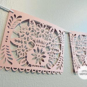 Cantarito Banner, Papel Picado Banner, Foral Decoration Banner, Flowers Banner, Talavera Decorations, Spanish Wedding, Fiesta Decoration