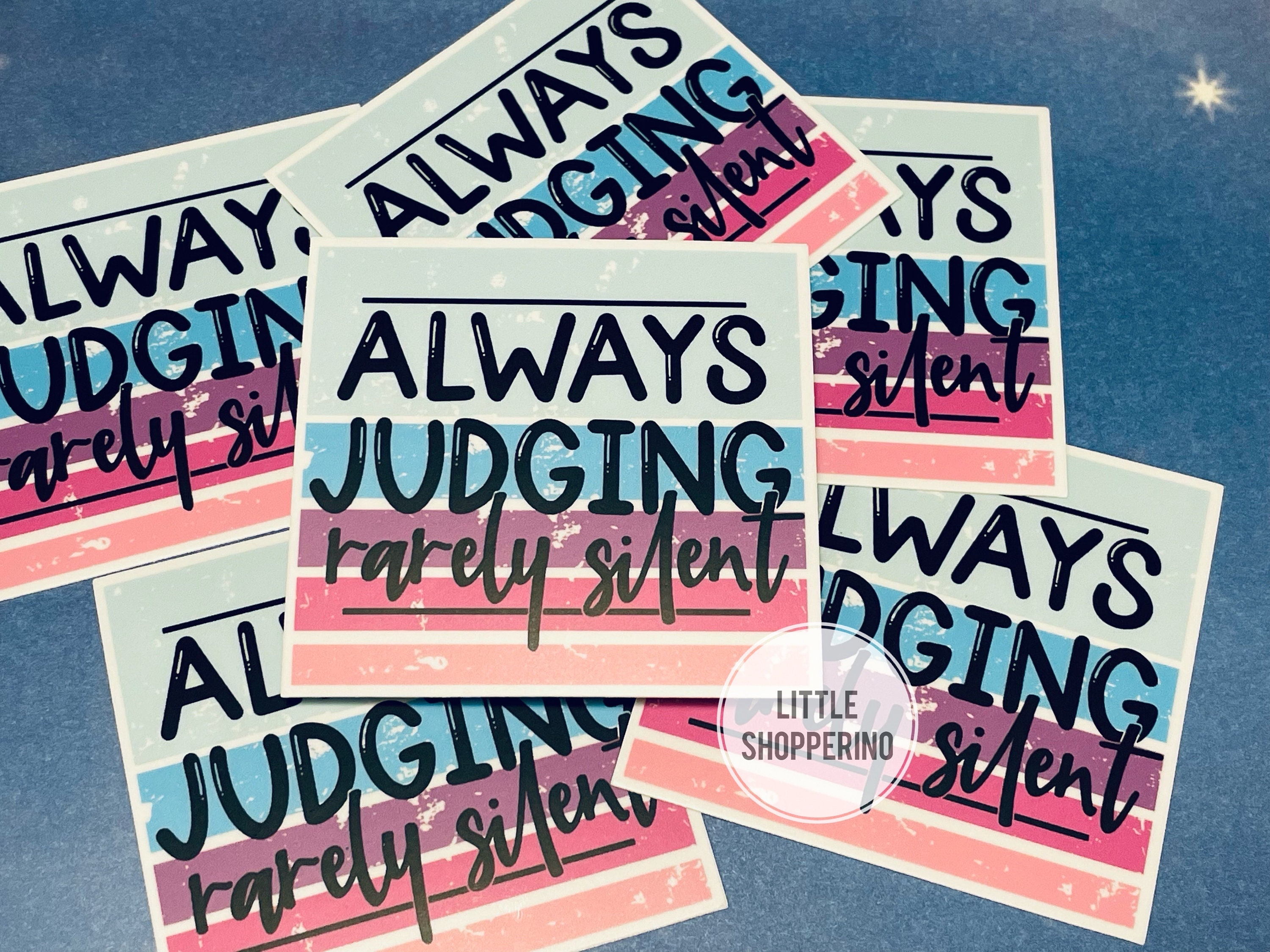 Others Sticker Judging Others Sticker, Sarcastic Sticker, Vinyl Sticker, Waterproof ...