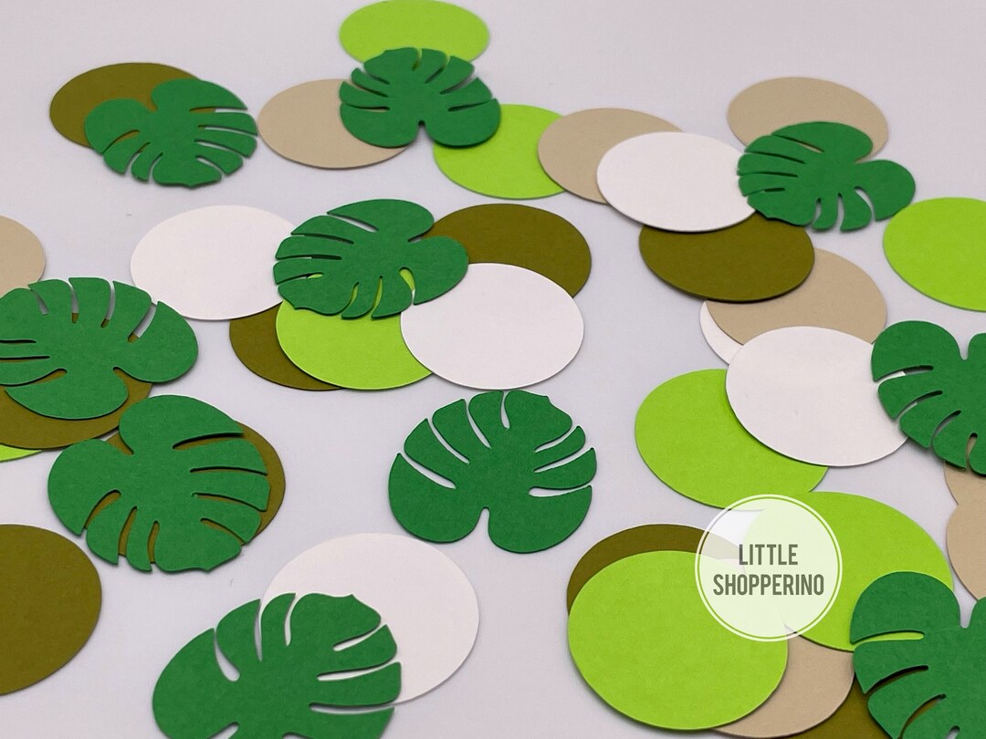 Plant Themed Confetti, Cardstock Confetti, Baby Shower Confetti, Party