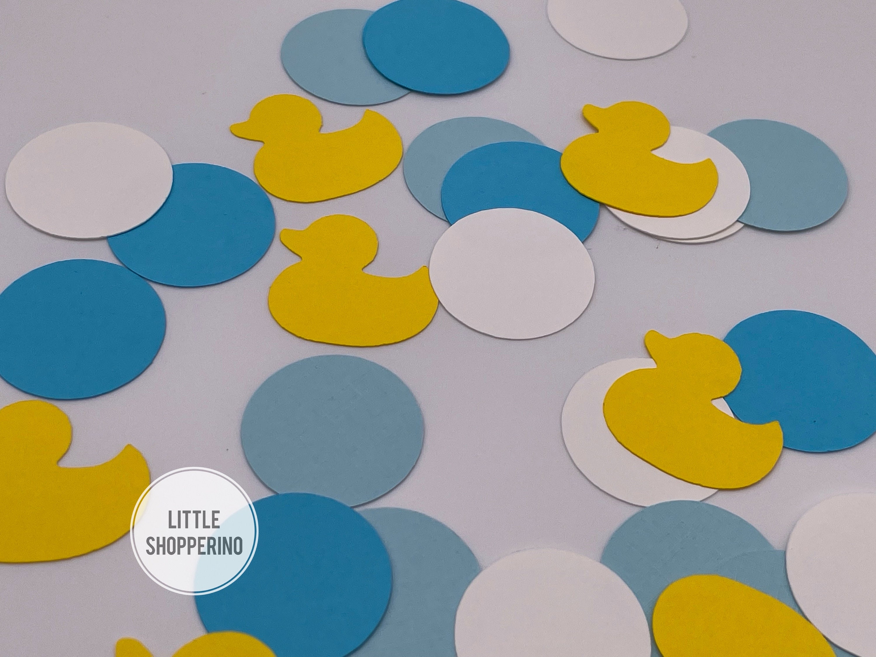Duck Themed Confetti Cardstock Confetti Baby Shower Confetti Party Decoration Party Confetti Water Themed Decorations Blue