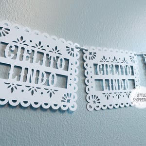 Cielito Lindo Banner, Papel Picado Banner, Bebe Decoration Banner, Baby Shower Banner, Talavera Decorations, Spanish Baby, Fiesta Decoration