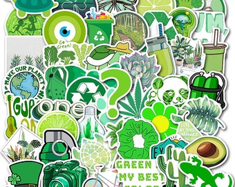 Green Vsco Stickers Etsy