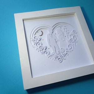 Shadow Box SVG 3D Layered SVG Bride and Groom Paper Cut Light | Etsy ...