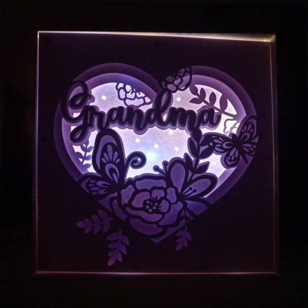 Shadow Box Mothers Day Grandma Etsy