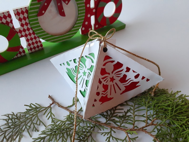 Download SVG Christmas Ornament Box Cricut Lantern 3D Paper Craft ...