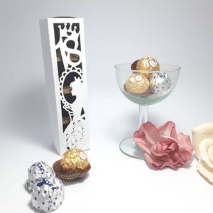 Boîte cadeau chocolatée 18e anniversaire, modèle Cricut, boîte à dragées DXF, boîte à bonbons 18e anniversaire