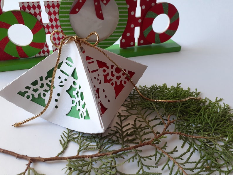 Download SVG Christmas Ornament Box Cricut Lantern 3D Paper Craft | Etsy