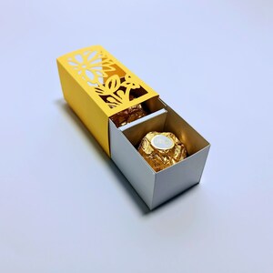 SVG Hochzeit Schokolade Geschenkbox Mini Candy Box Svg geschnitten Dateien Candy Holder | Cricut Maker Entdecken Sie FREUDE | Silohütte Laser Brother ScanNcut