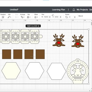 SVG Snow Globe Ornament Ball Gift Box Rudolph Svg Cut Files Candy ...