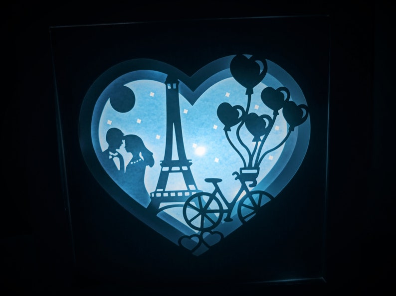 Download Clip Art Shadow Box Svg 3d Layered Svg Eiffel Tower Paper Cut Light Box Shadow Box Frame 8x8 Included Cricut Svg Template Silohuette Laser Cut Art Collectibles
