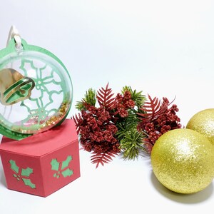 SVG Snow Globe Ornament Ball Gift Box Christmas Bell Svg Cut Files ...