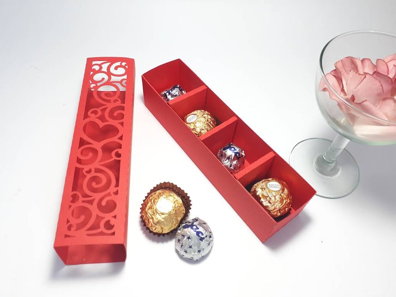 Download SVG Cut File Chocolate Gift Box Candy Holder Cut File ...