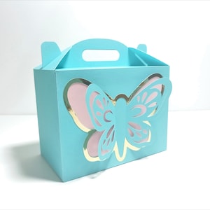 Svg Gable Favor Box Template Butterfly Pop Up DIY SVG Cutting File DXF Silohuette Cameo Laser Cut Gift Box