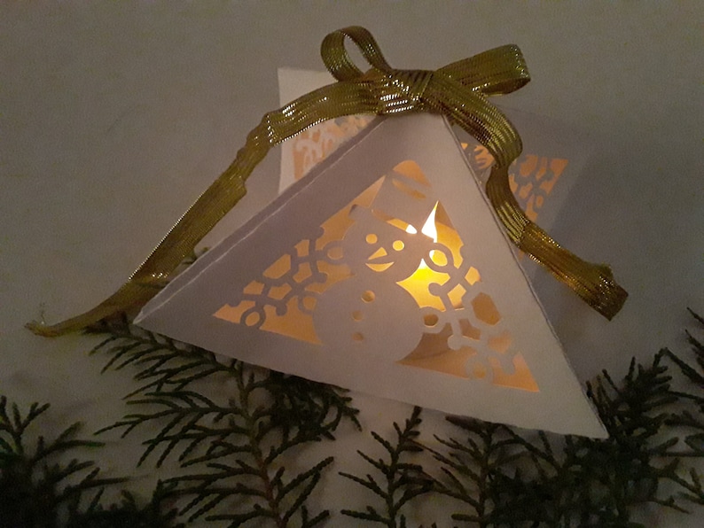 Download SVG Christmas Ornament Box Cricut Lantern 3D Paper Craft | Etsy