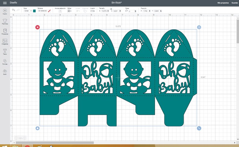Download Svg Box template Baby Shower Oh Baby DIY SVG Cutting File ...