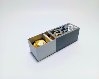 SVG Wedding Chocolate Gift Box Mini Candy Box Svg Cut Files Candy Holder | Cricut Maker Explore JOY | Silohuette Laser Brother ScanNcut
