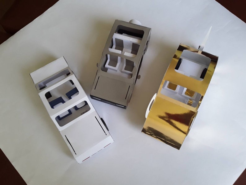 Download Ai Pdf Cutting File Papercraft Svg Dxf Png Set Of 3 Cars 3d Car Svg 3d