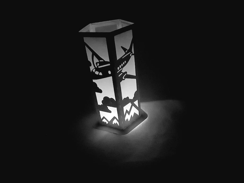 Download SVG Lantern airplane SVG 3D lantern 3D template Paper ...