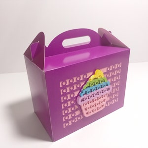 Modèle de boîte à dragées SVG Gable Pop Up pour crème glacée DIY Fichier de découpe SVG DXF Silhouette Cameo Boîte cadeau découpée au laser