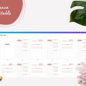 CANVA Daily Planner Editable Templates for Journal | Canva KDP Planner ...