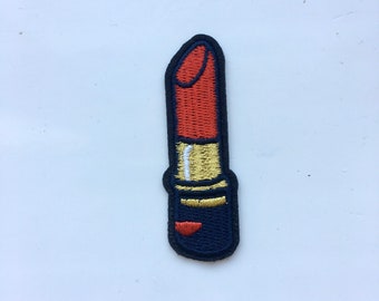 Red lipstick iron on patch iron on patch