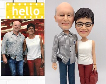 custom couple doll figurine cake topper home decoration parent&#39;s gift anniversary gift
