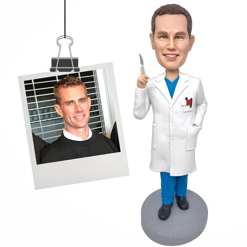Custom Doctor Bobblehead, Personalized Medical Professional Figurine, Career Gift image 11
