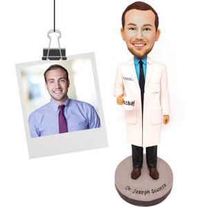 Custom Doctor Bobblehead, Personalized Medical Professional Figurine, Career Gift image 13