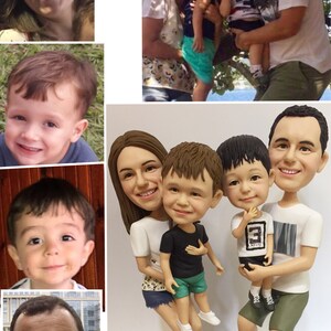 Custom Bobble head family portrait