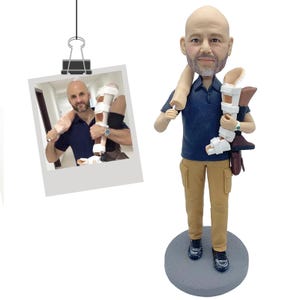 Custom Doctor Bobblehead, Personalized Medical Professional Figurine, Career Gift image 4
