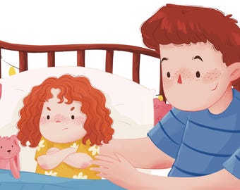 Ilustración personalizada para libros infantiles / Dibujos a mano para cuentos infantiles / Diseño de personajes originales