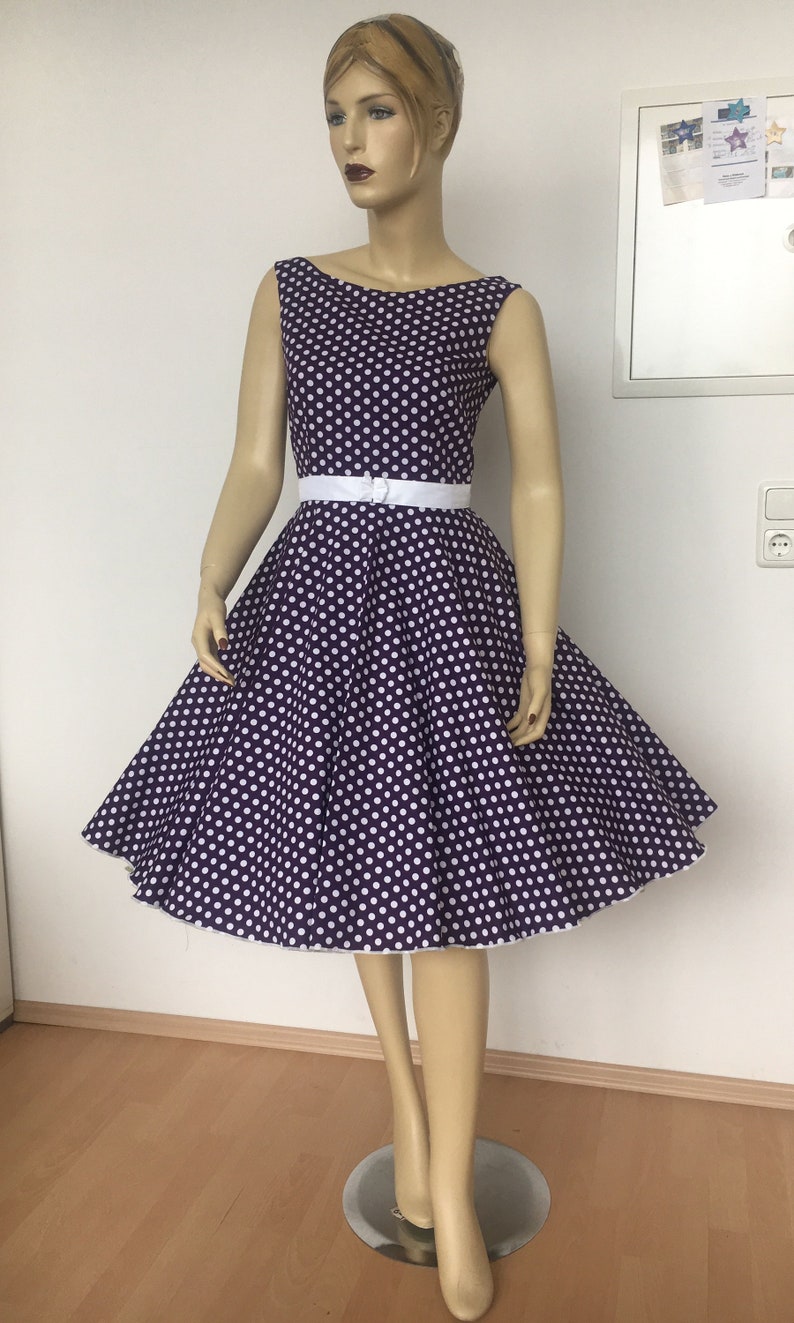 Petticoat Kleid 50er Kleid Swing Dress Vintage 50s Circle Dress Vintage 50s Retro Swing Dress Vintage Swing Dress Retro Circle Dress