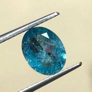 100% Natural Santa Maria Color Aquamarine Oval Shape Faceted AAA Clean Quality Aquamarine Loose Gemstone For Jewelry (7x9 mm) 1.30 Ct