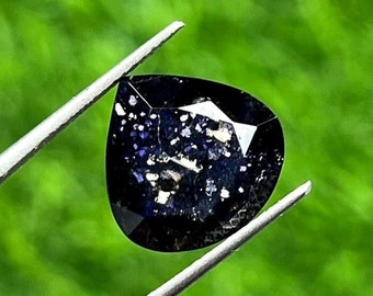 100% Natural Iolite Sunstone Gemstone Heart Shape Faceted Shiny Glitter Sparkling Like Stars AAA Quality Iolite Sunstone Making for Jewelry