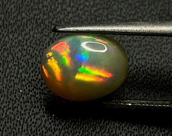 100% Natural Welo Fire Ethiopian Opal Gemstone Oval Shape  Cabochon AAA Quality Loose Gemstone Size  (7.50x9.50x4.50 mm) Weight 1.60 Carats