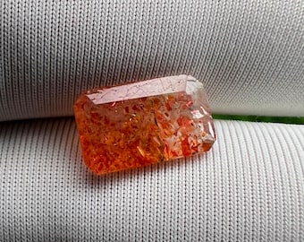 Sparkle Sunstone Gemstone Octagon Shape Faceted (7x11 mm) 100% Natural AAA Quality Loose Gemstone 1.90 Ct