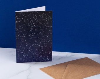 Constellations greetings card