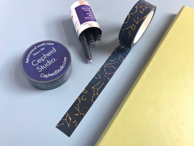 Constellation washi tape, cosmic washi tape 