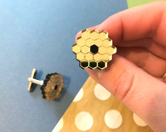 IMPERFECT Seconds stock: JWST cufflinks, James Webb Space Telescope Perspex cufflinks