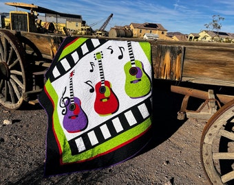 Guitar Obsession Quilt PDF Pattern