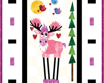 The Big Pink Moose Quilt Pattern