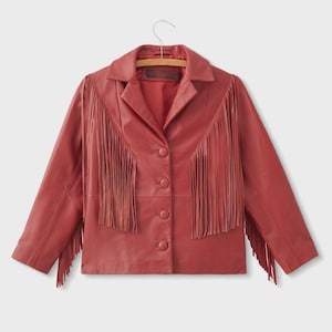 Women’s Fringe Leather Jacket