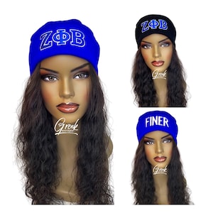 Zeta Phi Beta Embroidered Beanie