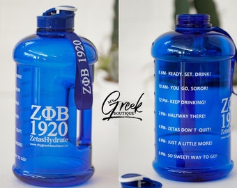 ΖΦΒ 1920 Zeta Phi Beta 1920 Motivational Water Bottle