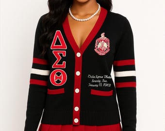 Delta Sigma Theta Chenille Cardigan