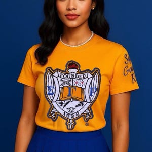 Sigma Gamma Rho Shield Chenille Tee