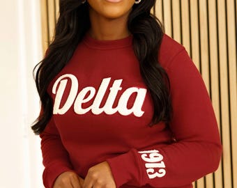 Delta Sigma Theta 1913 Chenille Sweatshirt