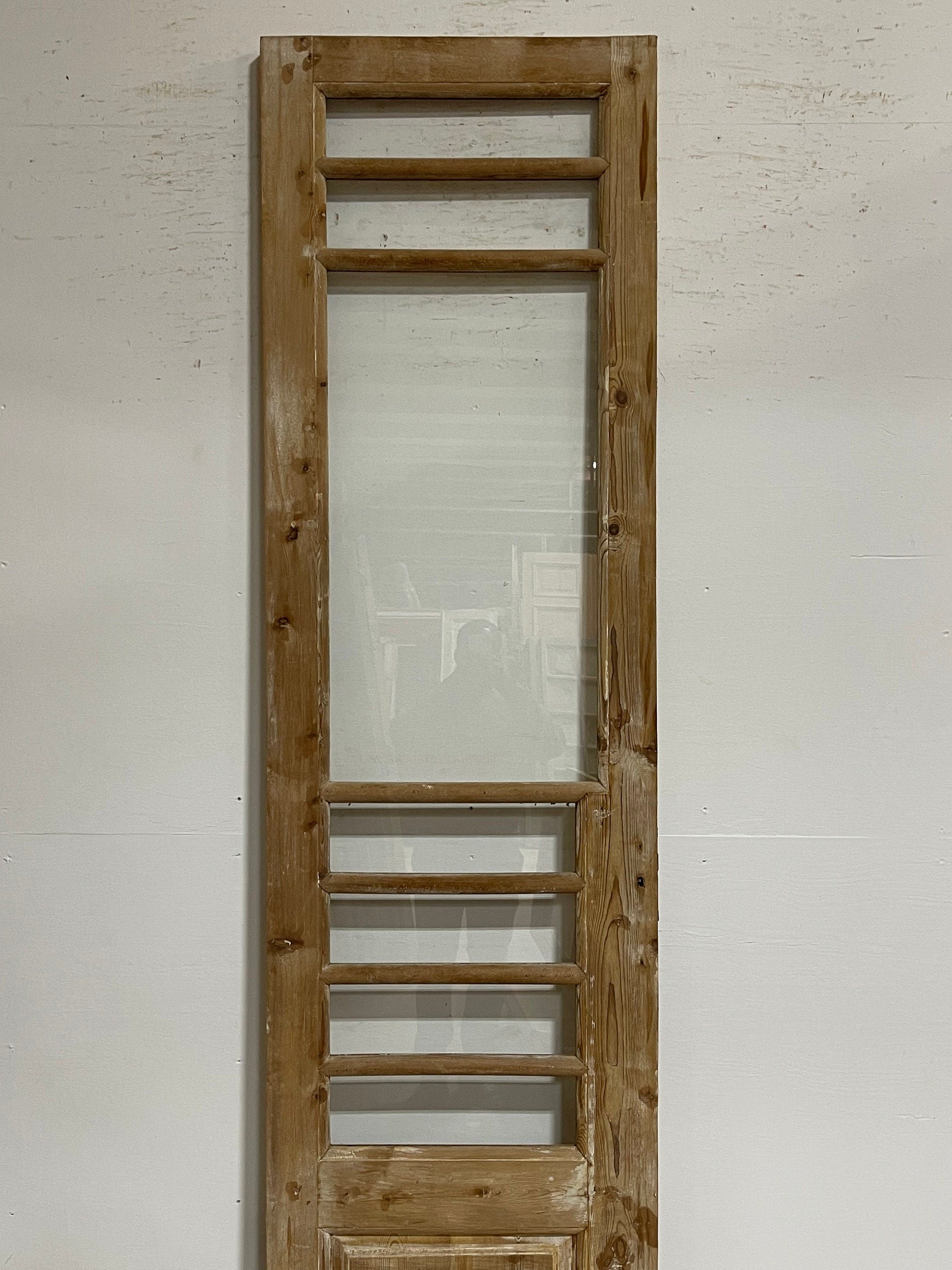 Antique French Panel Door With Glass (101.5x26) G1271s - Etsy