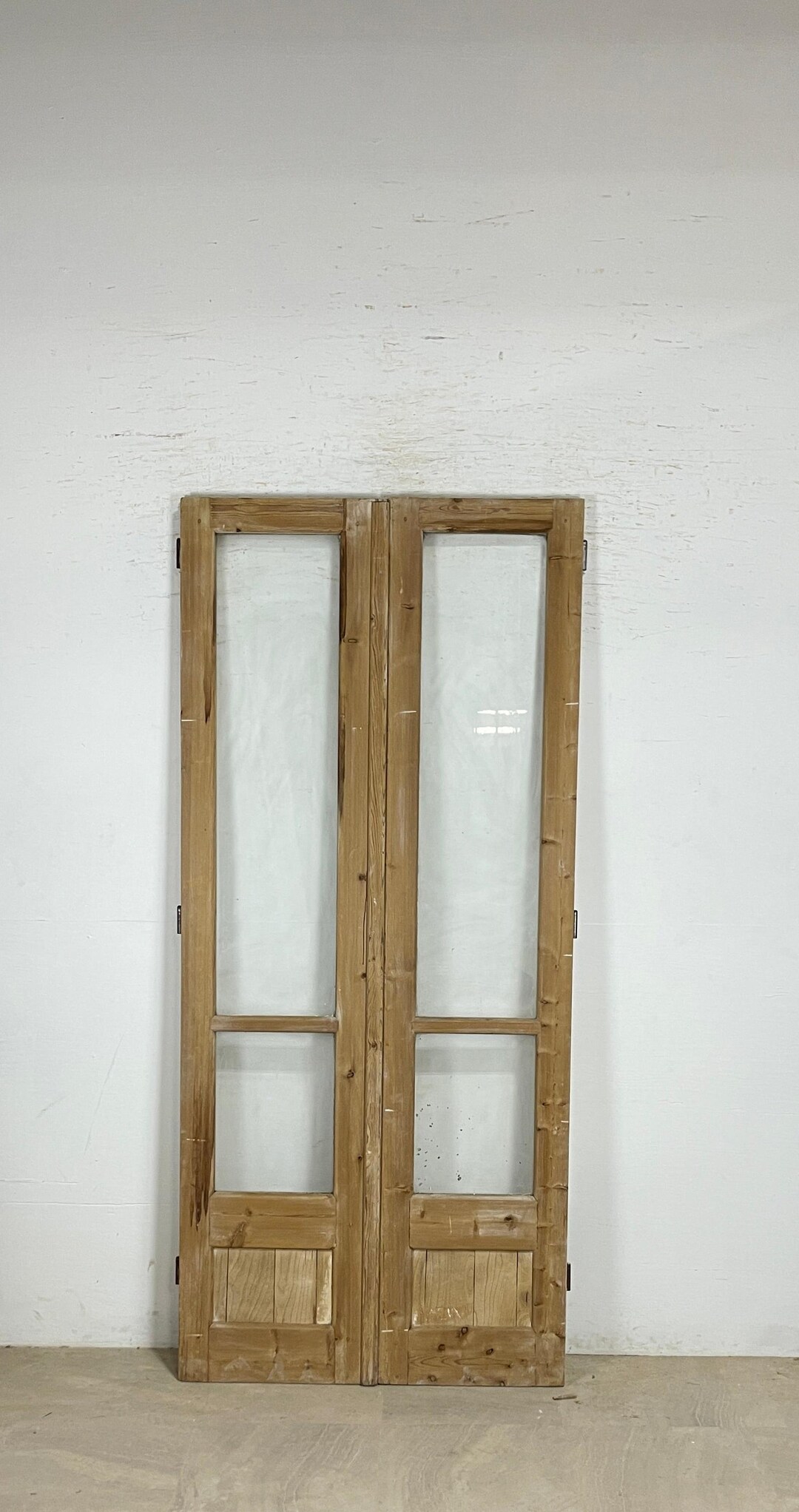 Antique French Panel Doors With Glass (91x40.75) P172 - Etsy