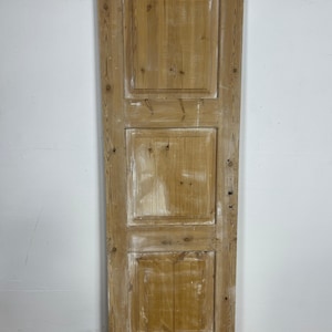 Antique French Panel Door   (83.25 x 26.5)  Single wood O228
